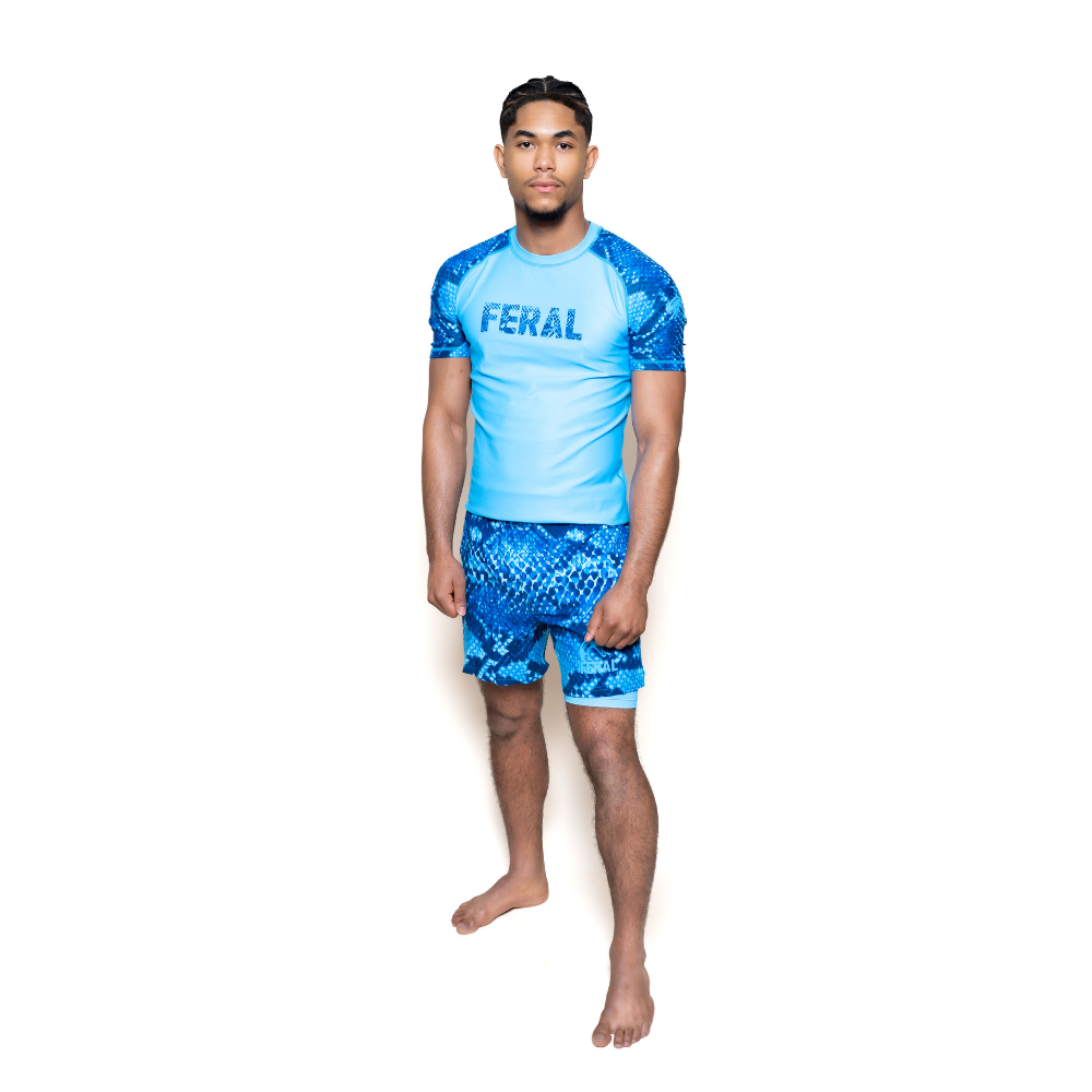Rashguard + Short vipère bleue