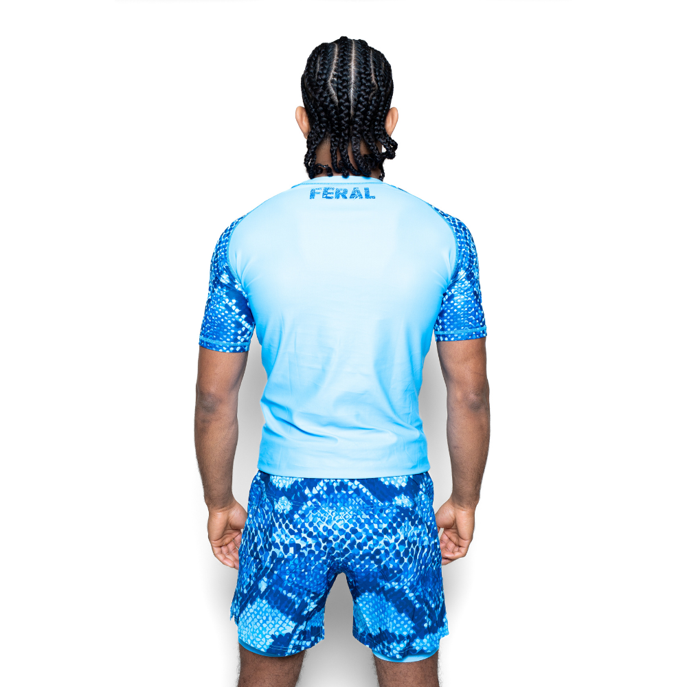 Rashguard + Short vipère bleue