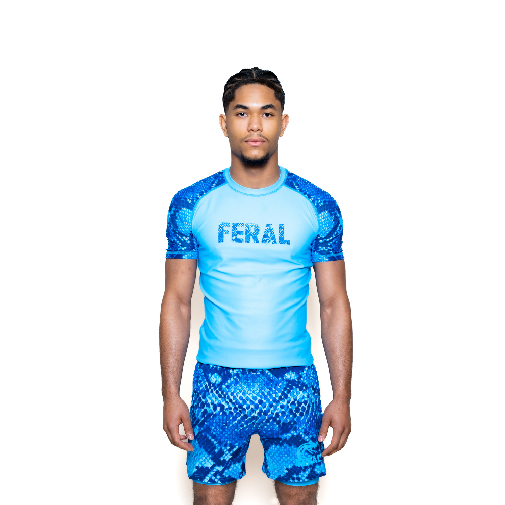 Rashguard + Short vipère bleue